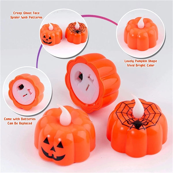 Pumpkin Carving Set with 12 LED Candles