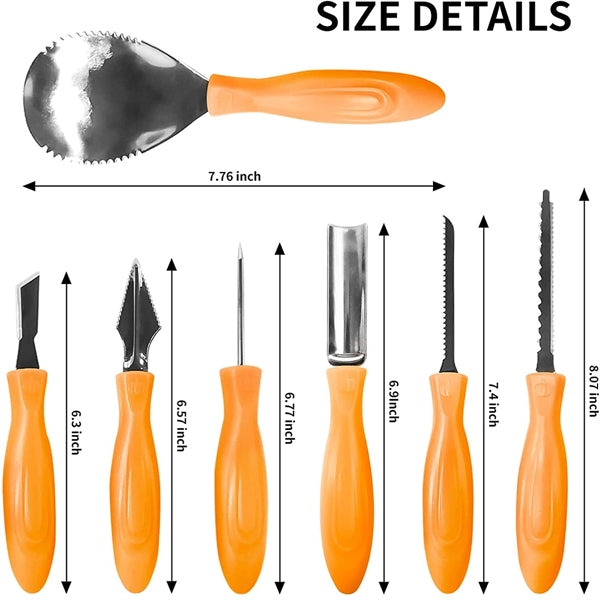 Pumpkin Carving Set with 12 LED Candles