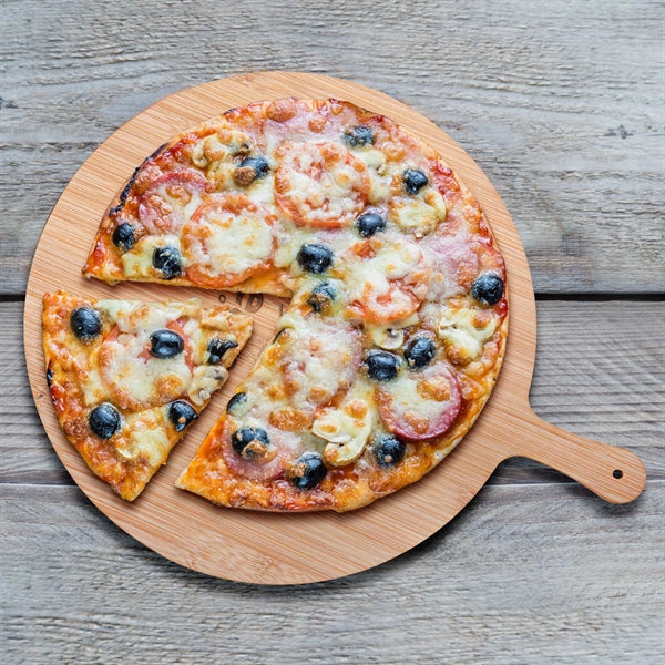 15-Inch Round Bamboo Pizza Cutting Board