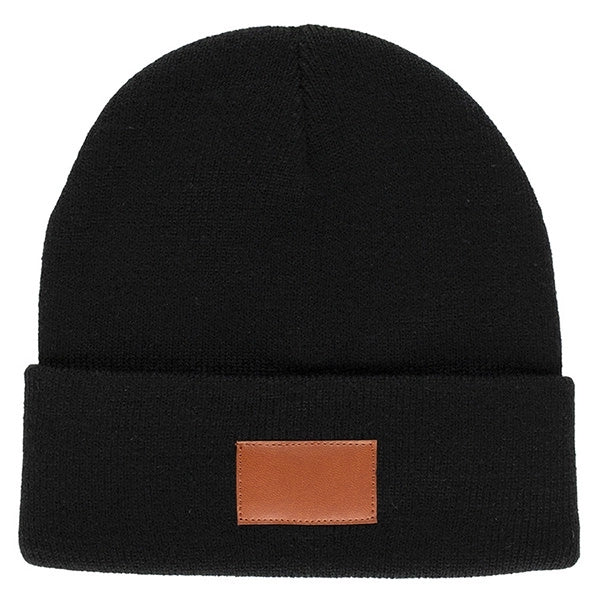 TIBURON Fashion and Performance Knit Cuffed Beanie w/ Patch
