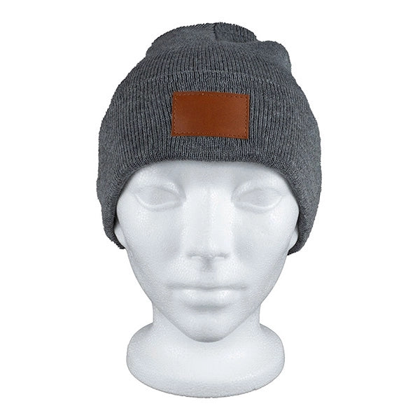 TIBURON Fashion and Performance Knit Cuffed Beanie w/ Patch