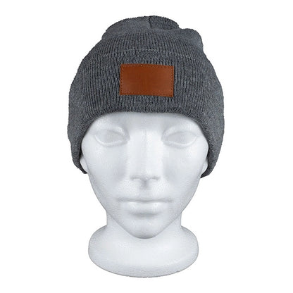 TIBURON Fashion and Performance Knit Cuffed Beanie w/ Patch