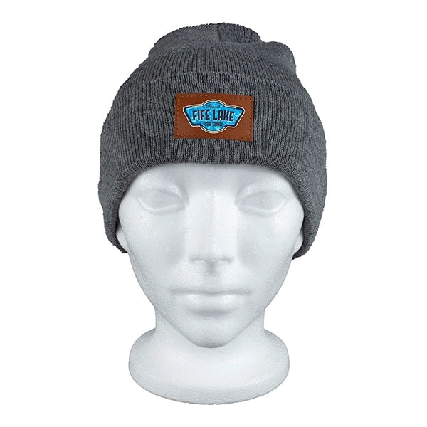 TIBURON Fashion and Performance Knit Cuffed Beanie w/ Patch