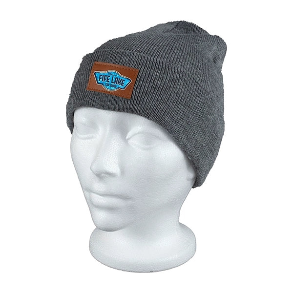TIBURON Fashion and Performance Knit Cuffed Beanie w/ Patch