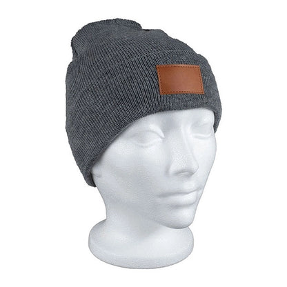 TIBURON Fashion and Performance Knit Cuffed Beanie w/ Patch