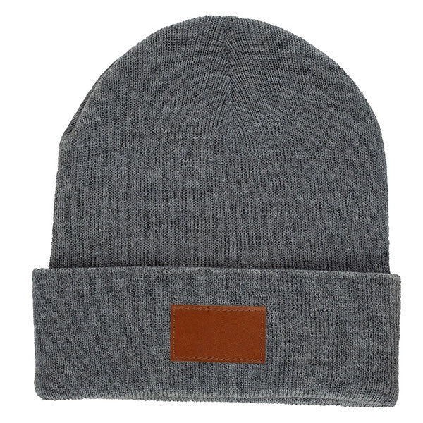 TIBURON Fashion and Performance Knit Cuffed Beanie w/ Patch