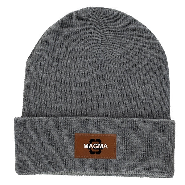 TIBURON Fashion and Performance Knit Cuffed Beanie w/ Patch