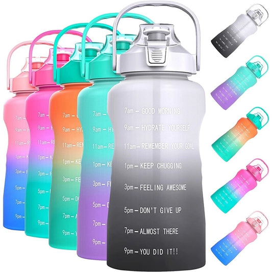 Half Gallon/64oz Motivational Bottle with Time Marker
