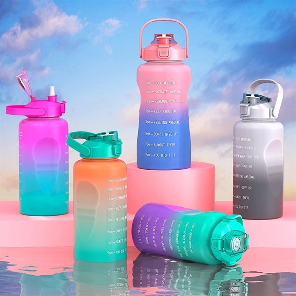 Half Gallon/64oz Motivational Bottle with Time Marker