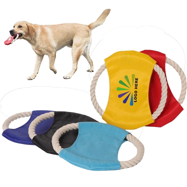 Hemp rope Dog Flying frisbee