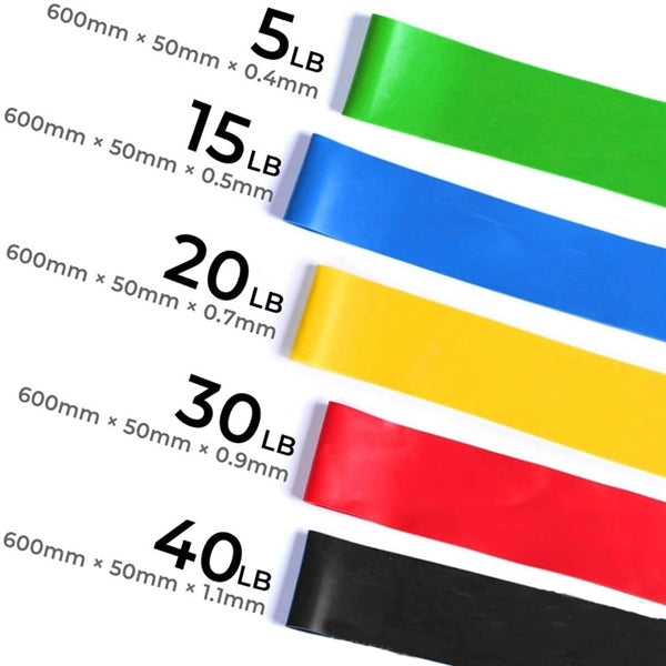 Latex Fitness elastic band 5 colors