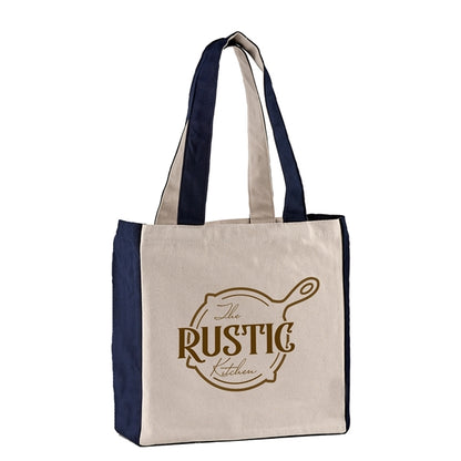 10 oz. Cotton Canvas Tote Bag - 12" x 12" x 4-1/2"