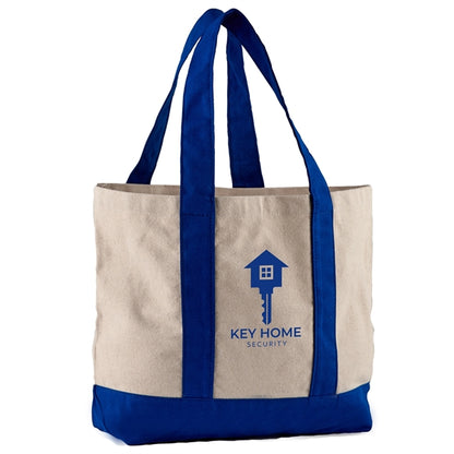 10 oz. Cotton Canvas Striped Tote