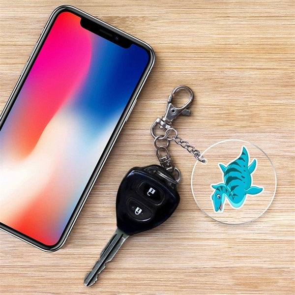 Custom Shape Round Clear Blank Acrylic Keychain