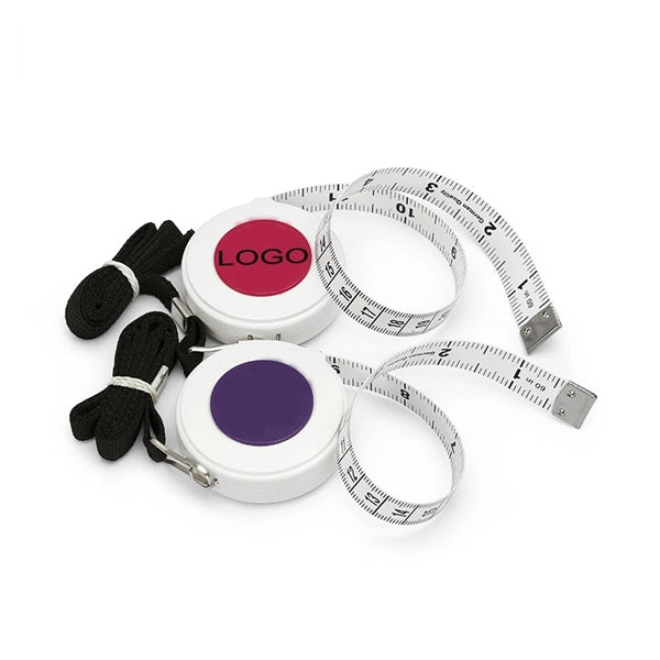 Retractable Body Measuring Tape 300 cm with Push Button