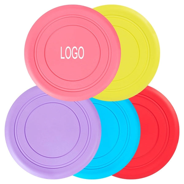 MOQ 50 Silicone Dog/pet Flying frisbee