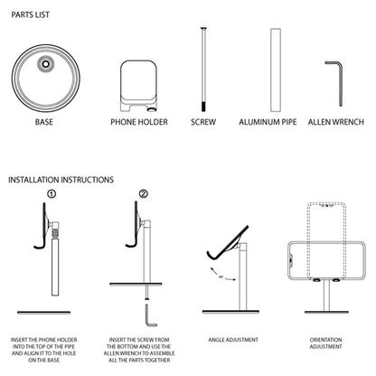 Adjustable Angle Phone Holder Dock & Stand