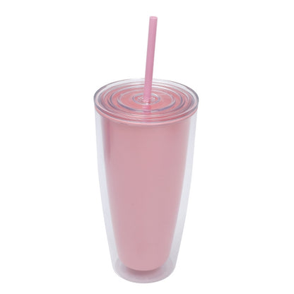24oz Acrylic Colorful Simple Modern Tumbler With Straw