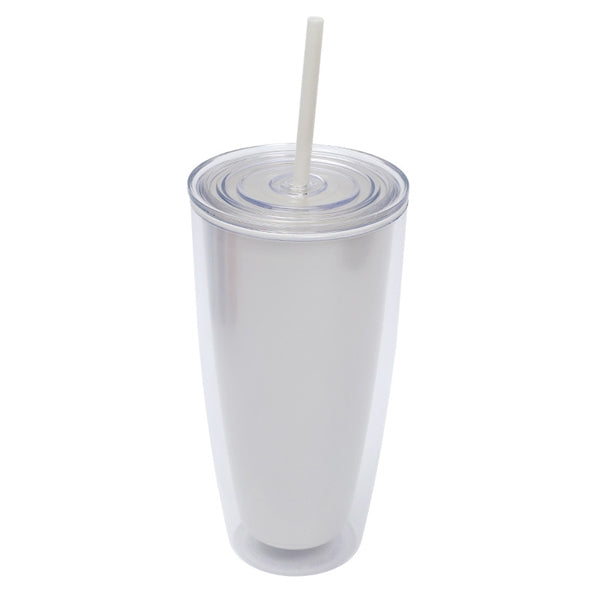 24oz Acrylic Colorful Simple Modern Tumbler With Straw