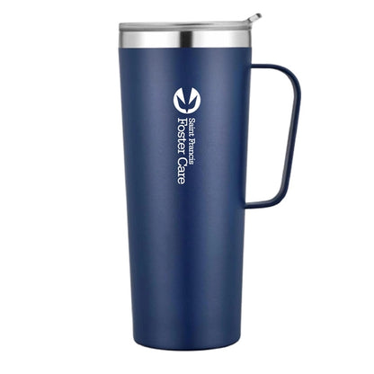 28 oz. Travel Stainless Insulated w/ Lid & Handle, Keeps Hot