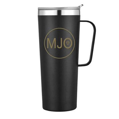 28 oz. Travel Stainless Insulated w/ Lid & Handle, Keeps Hot