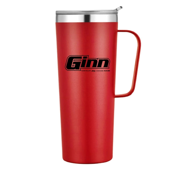 28 oz. Travel Stainless Insulated w/ Lid & Handle, Keeps Hot