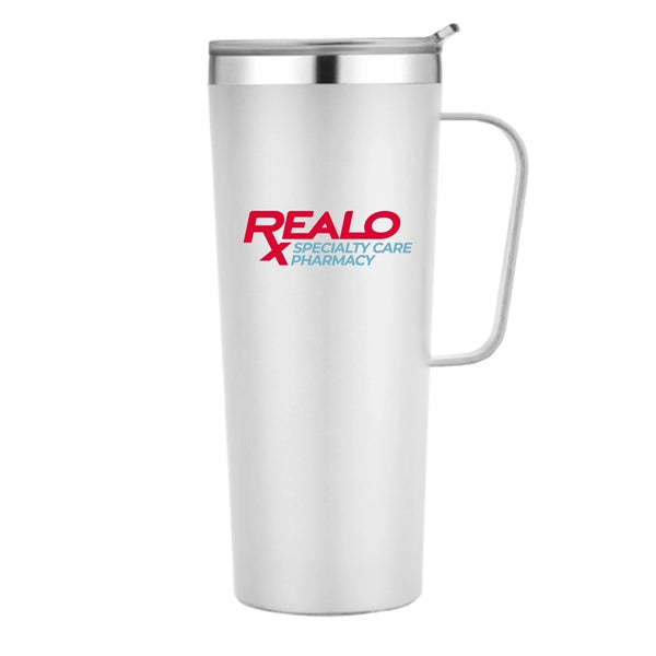 28 oz. Travel Stainless Insulated w/ Lid & Handle, Keeps Hot