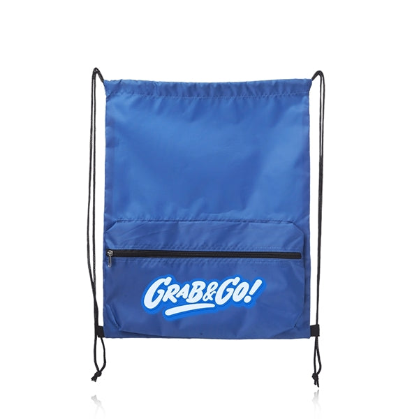 Augusta Drawstring Backpacks with Front Pocket