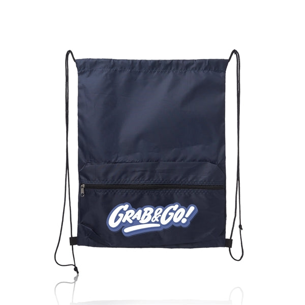 Augusta Drawstring Backpacks with Front Pocket