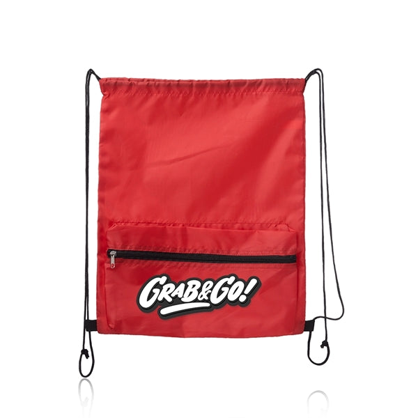 Augusta Drawstring Backpacks with Front Pocket