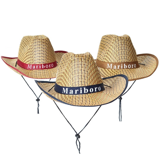 Custom Mens Straw Hat Wide Brim