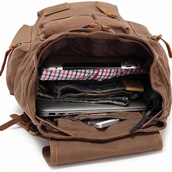 High Capacity Canvas Vintage Backpack