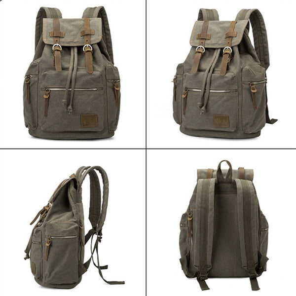 High Capacity Canvas Vintage Backpack