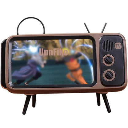 Wireless Bluetooth Speakers Retro Tv Style Stand Holder