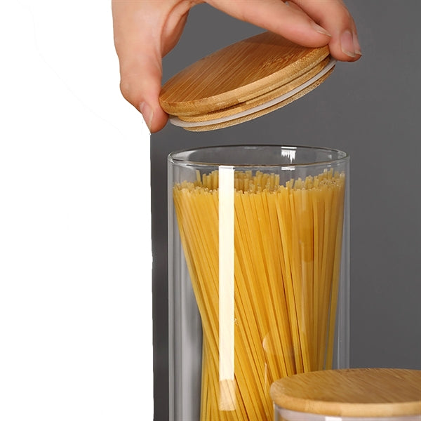 5 Pack Glass Storage Jars