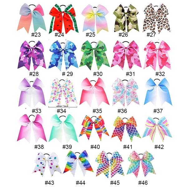 7 inch Large Cheerleader Hair Bows