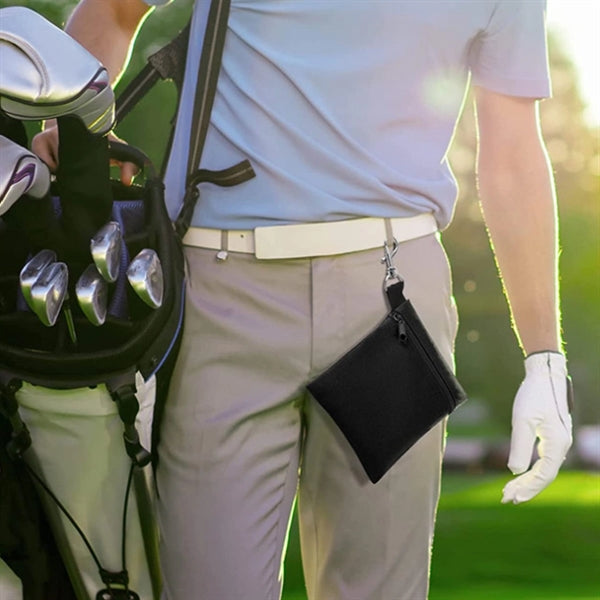 Zipper Golf Tee/Ball Pouch Bag