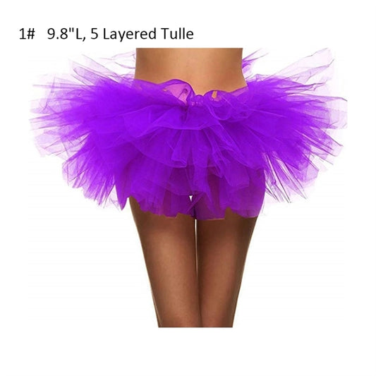 Women's Classic 5 Layered Tulle Tutu Skirt