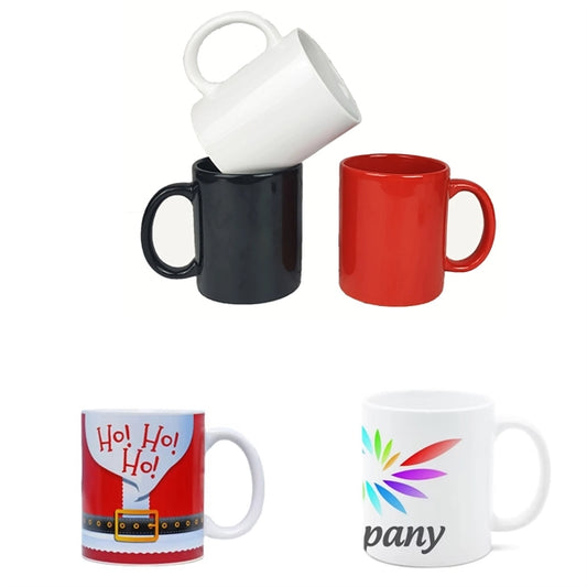 11 oz. White Ceramic Mug with Custom