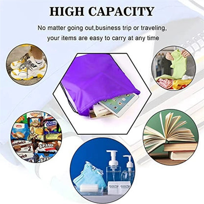 Drawstring Backpack Mesh Nylon Bag