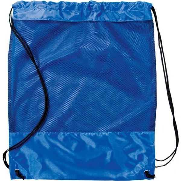 Drawstring Backpack Mesh Nylon Bag