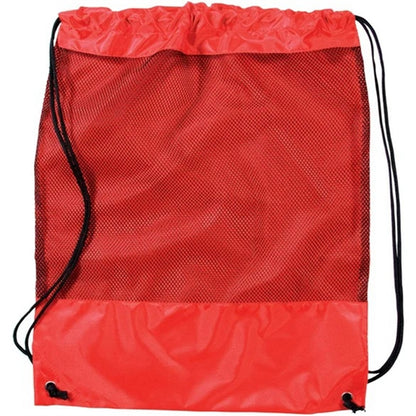 Drawstring Backpack Mesh Nylon Bag