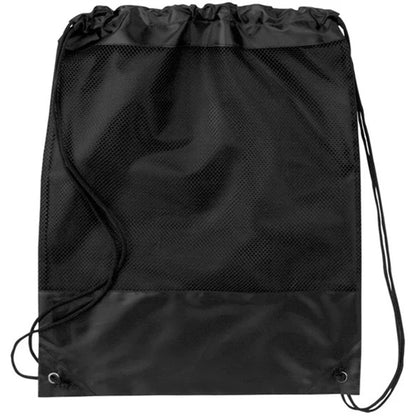 Drawstring Backpack Mesh Nylon Bag