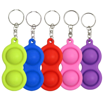 2 Mini Push Pop Bubbles Keychain