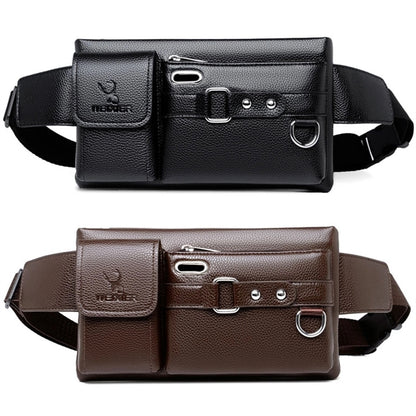 Genuine Leather And Slim With Adjustable Waistband Bag