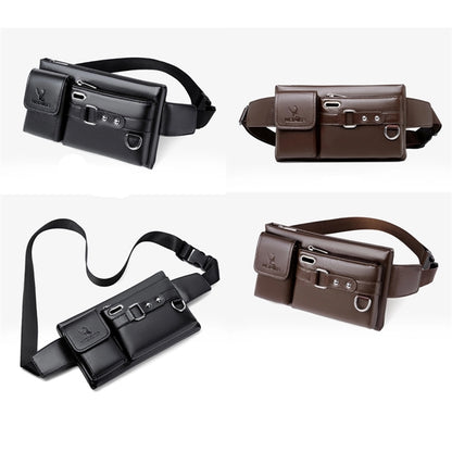 Genuine Leather And Slim With Adjustable Waistband Bag
