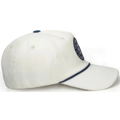 5-Panel Rope Halfmoon Buckram Corduroy Fabric Snapback Caps