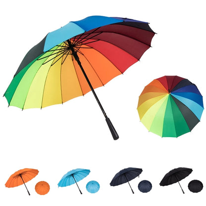 Multicolor Straight Rainbow Umbrella