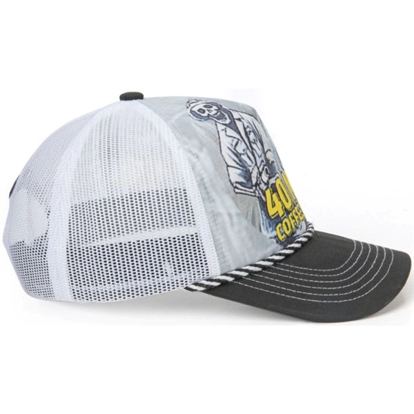 High Density Foam Front 5Panel With Rope & Mesh Snapback Cap