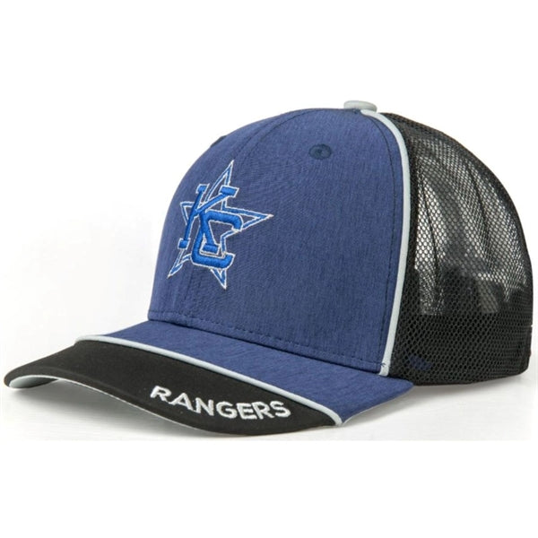 Premium Heathered & Mesh 6-Panel Structured Stretch Fit Cap